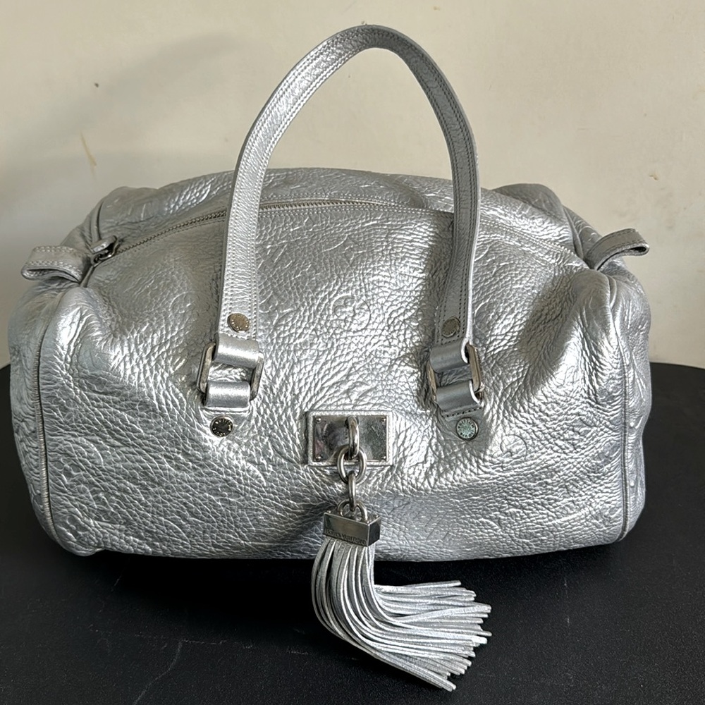 Louis Vuitton Limited Edition Silver Mono Bag